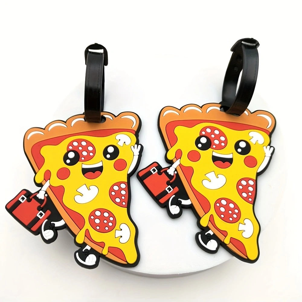 Playful Pizza Slice Luggage Tag Kalsten