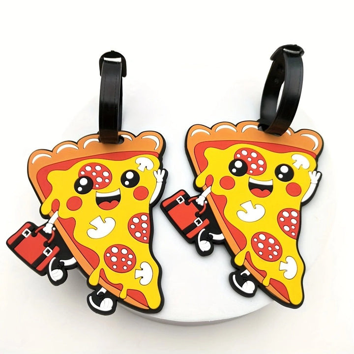 Playful Pizza Slice Luggage Tag Kalsten