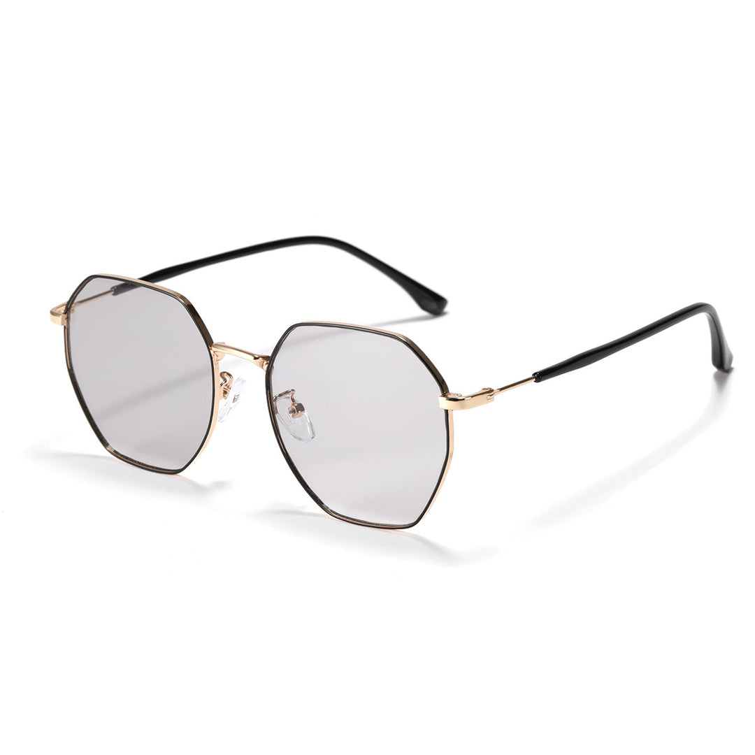 Women fashionable octagonal sunglasses with trendy metal frame Kalsten