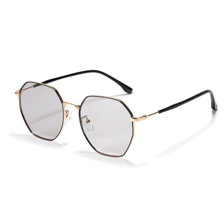 Women fashionable octagonal sunglasses with trendy metal frame Kalsten