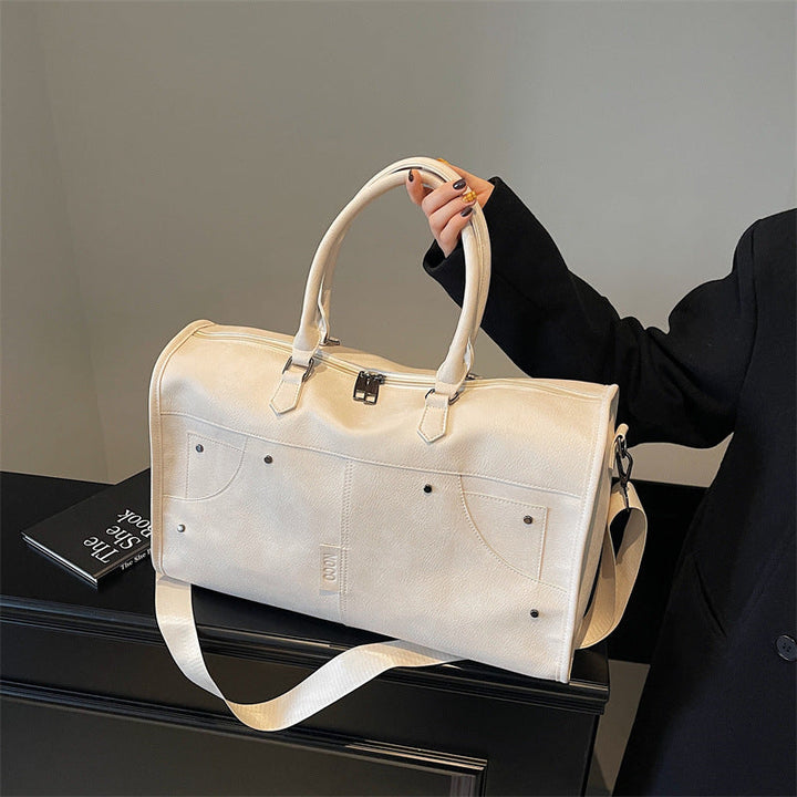 Elegant and Spacious Travel Bag Made of Durable Faux Leather Kalsten