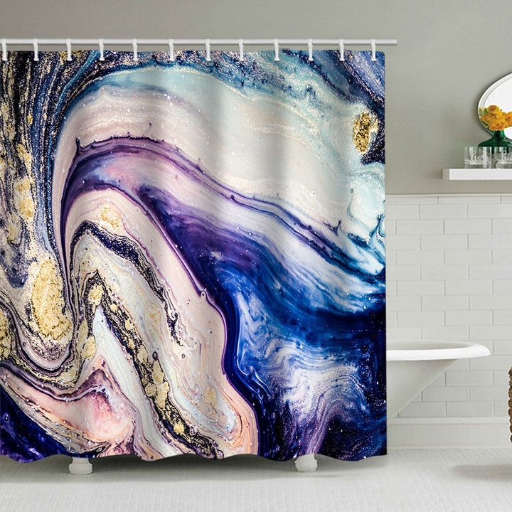 Artistic Marble Design Shower Curtain Kalsten