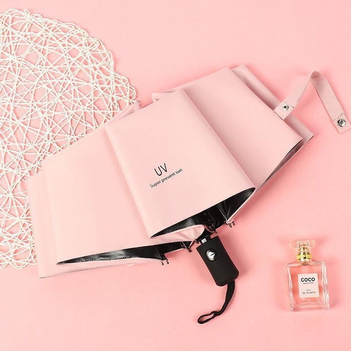 Women's stylish automatic folding umbrella with reflective safety design Kalsten