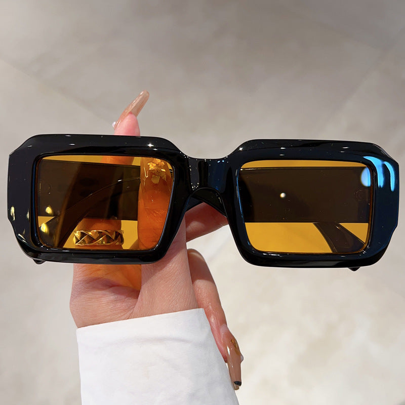 Ladies oversized square sunglasses with modern plastic frame Kalsten