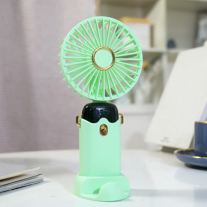 Ladies portable handheld fan with USB charging function and flexible tilt Kalsten