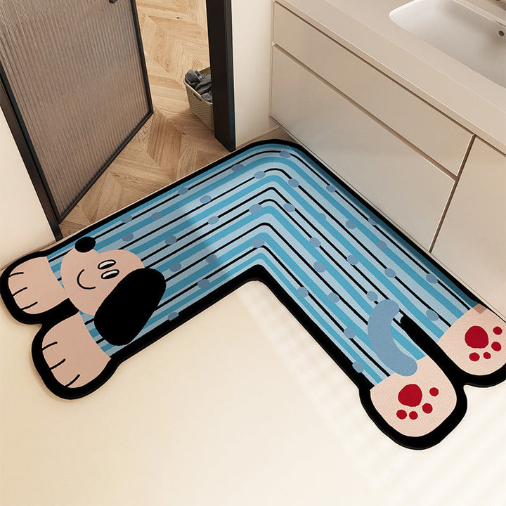 Fun-Filled Cartoon-Themed Bath Mat Kalsten