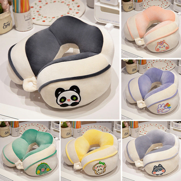 Ergonomic neck pillow with panda motif Kalsten
