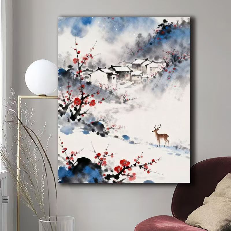 Nature Scene Watercolor Canvas Art Kalsten