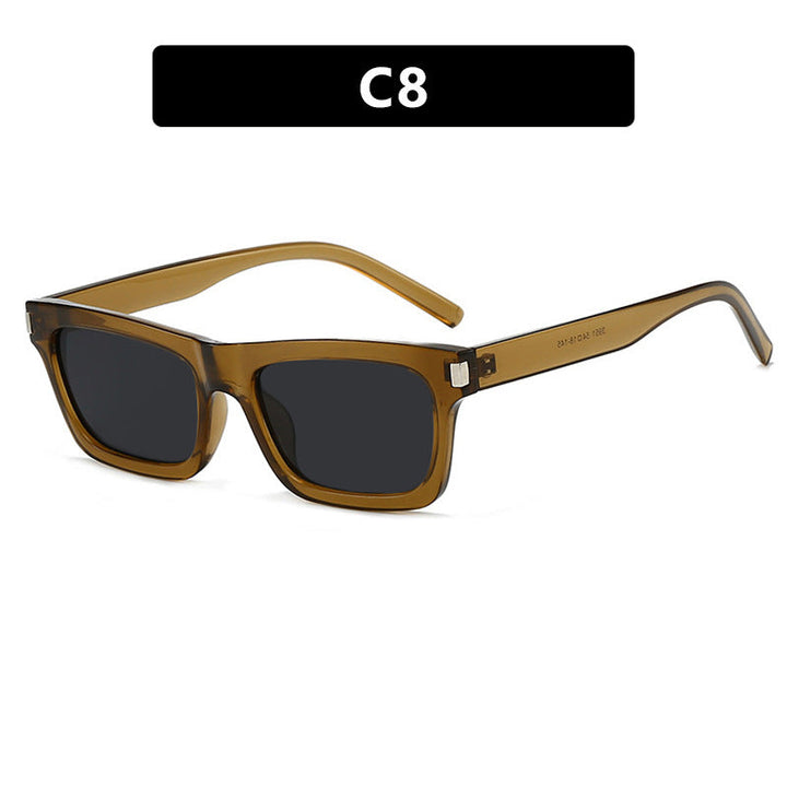 Women's square sunglasses with transparent lenses and stylish design Kalsten