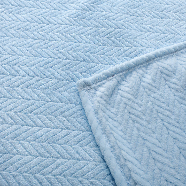 Women Cozy Reversible Blanket with Cable Pattern Kalsten