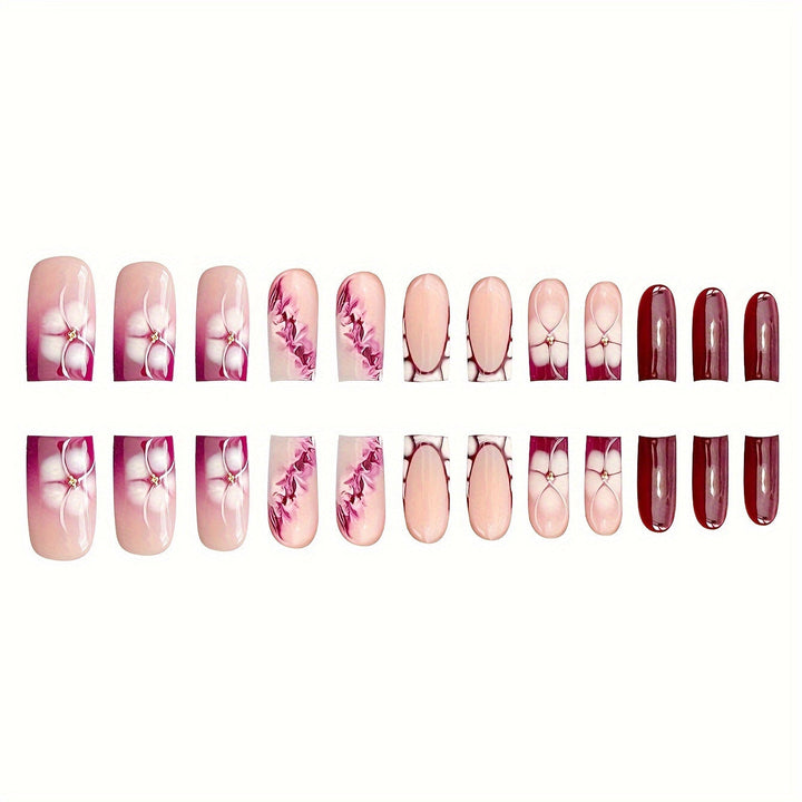 Floral Art Acrylic Nail Set Kalsten