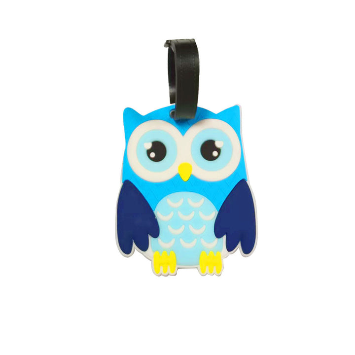 Unisex Luggage Tag in Vibrant Owl Design Kalsten