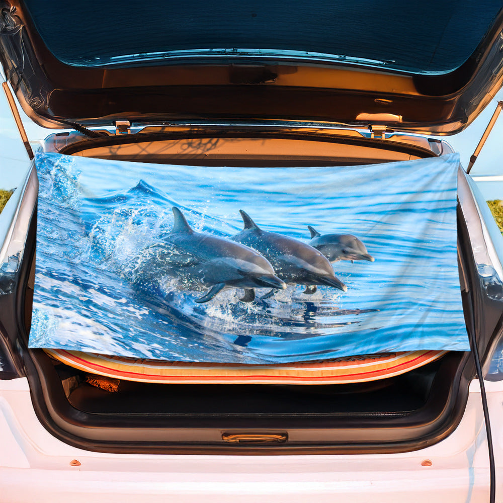 Trunk mat in creative flamingo design Kalsten