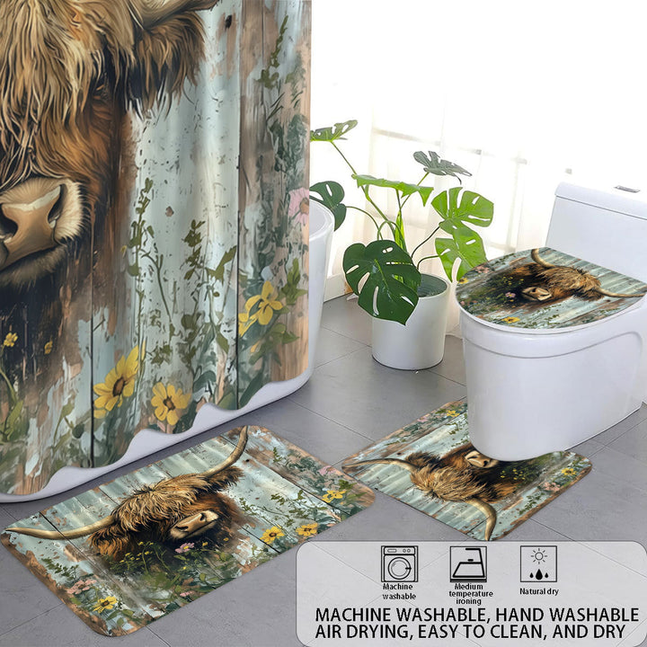 Cute Cow-Themed Digital Bathroom Set Kalsten