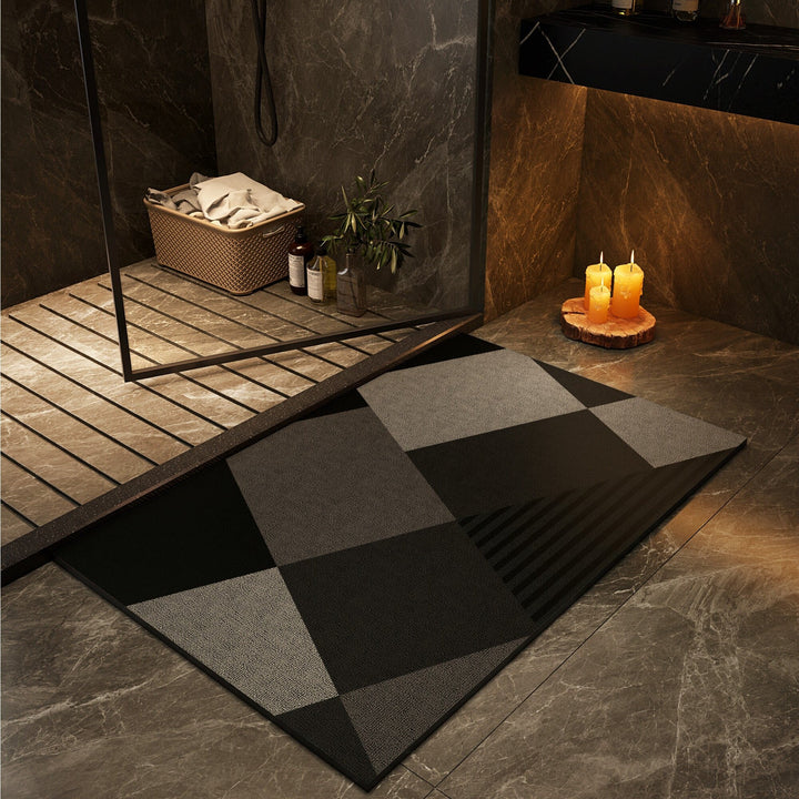 Geometric Patterned Non-Slip Bath Mat Kalsten