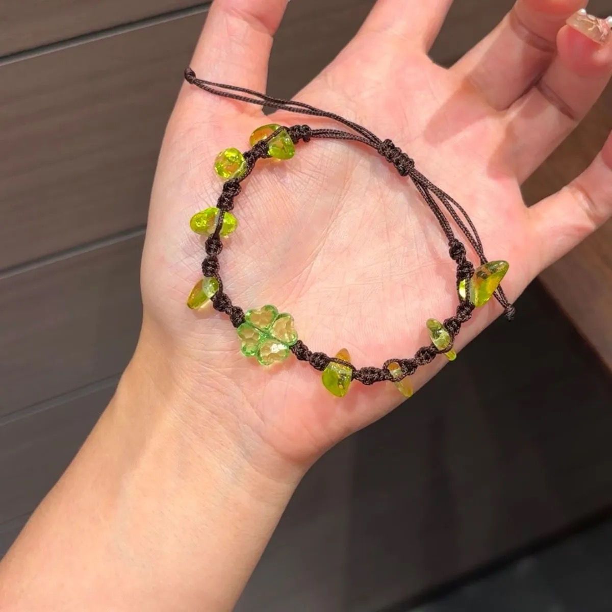 Adjustable Crystal Charm Bracelet Acalora