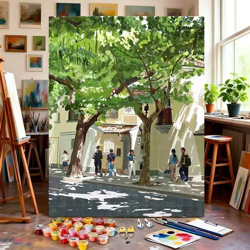 Artistic Landscape Canvas Painting Kit Kalsten