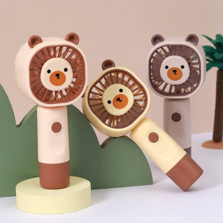 Unisex Portable Hand Fan in Cute Bear Pattern Kalsten