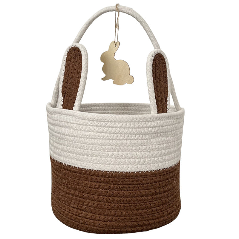 Women Decorative Basket with Bunny Ear Accent Kalsten