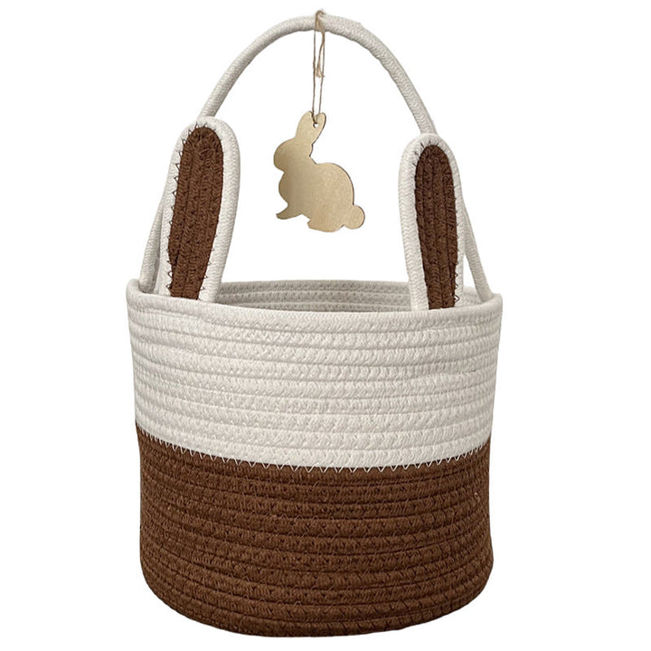Women Decorative Basket with Bunny Ear Accent Kalsten