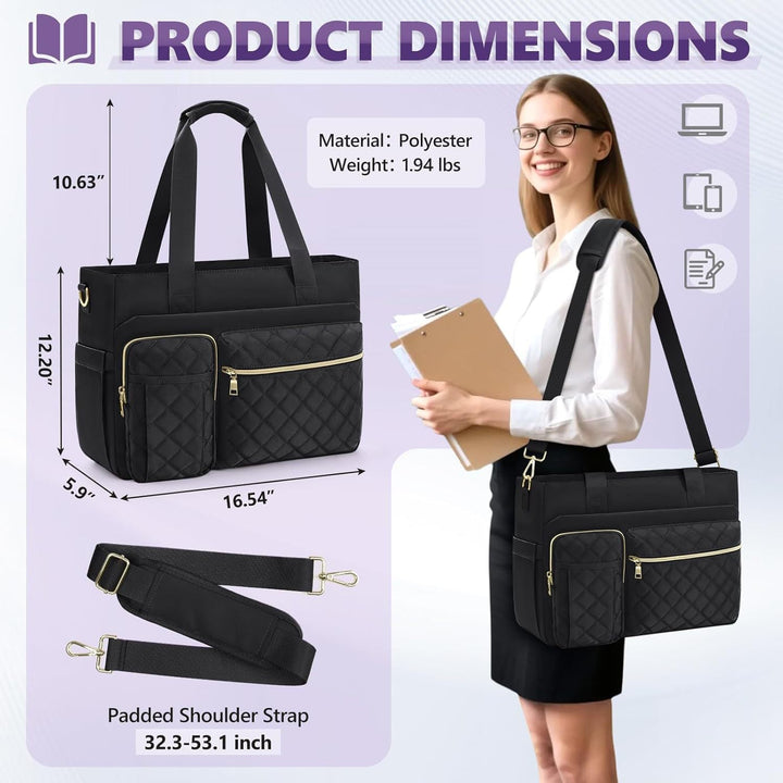 Padded Multi-functional Handbag with Organizer Kalsten