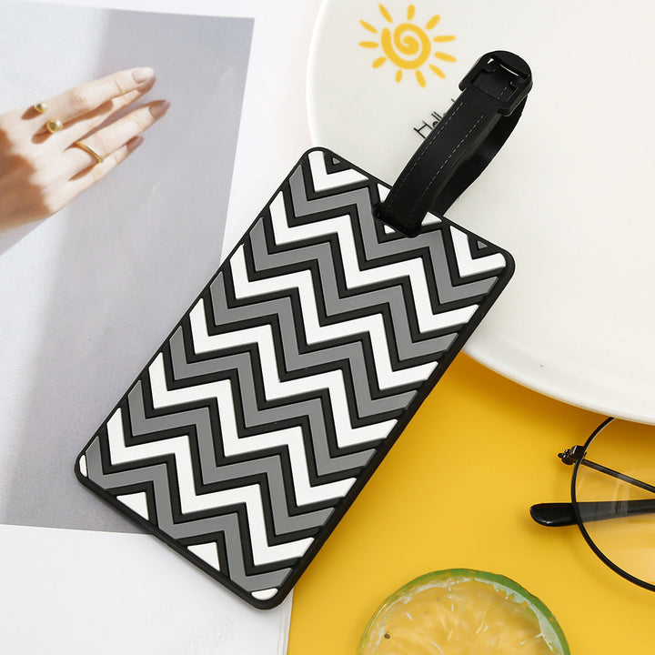 Women's Luggage Tag with Modern Zigzag Pattern Kalsten