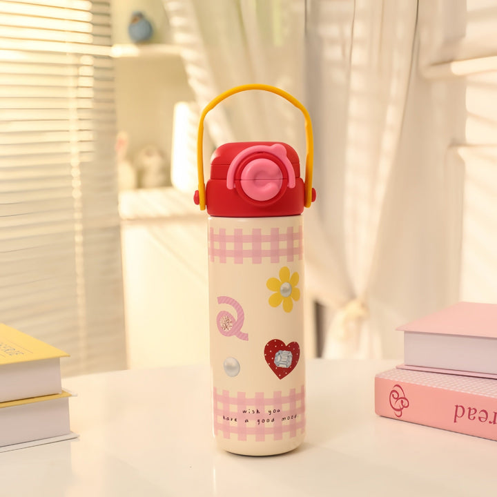 Ladies Insulated Drinking Bottle in Cheerful Strawberry Design Kalsten