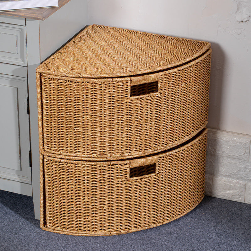 Corner Woven Storage Shelf Kalsten