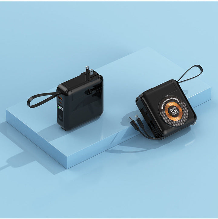 Portable charger with integrated wireless fast charging Kalsten