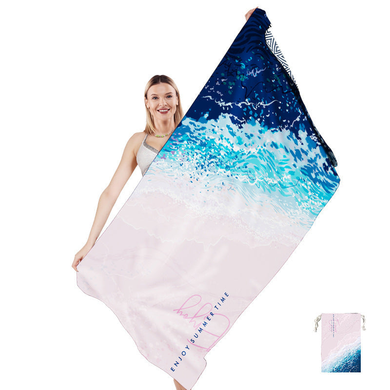 Multifunctional beach towel in creative mandala design Kalsten