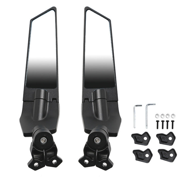 Adjustable motorcycle rearview mirrors with high-quality mounting system Kalsten