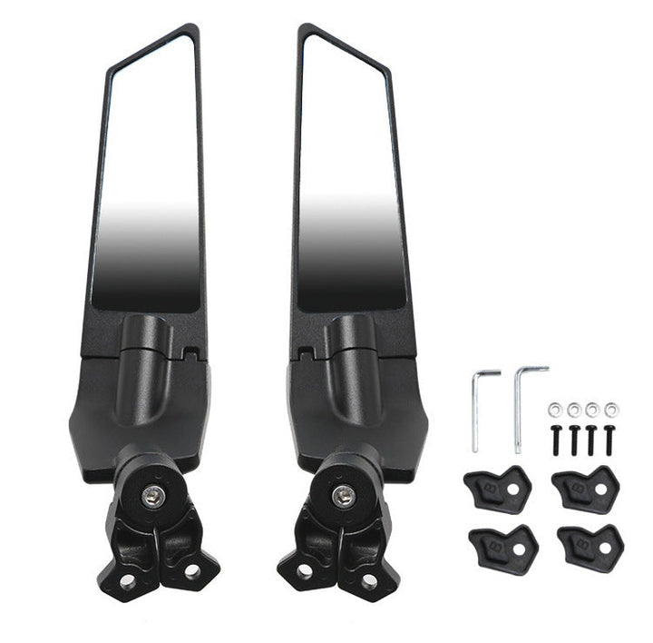 Adjustable motorcycle rearview mirrors with high-quality mounting system Kalsten