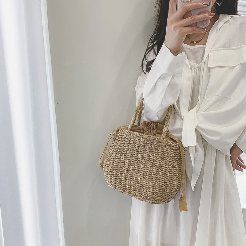 Basket bag with braided handles Kalsten