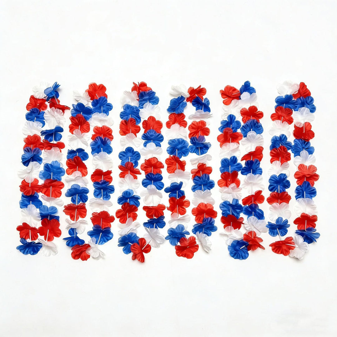 Unisex nan Hawaiian flower collar made of lightweight fabric flowers for party Luau Kalsten