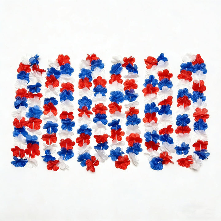 Unisex nan Hawaiian flower collar made of lightweight fabric flowers for party Luau Kalsten
