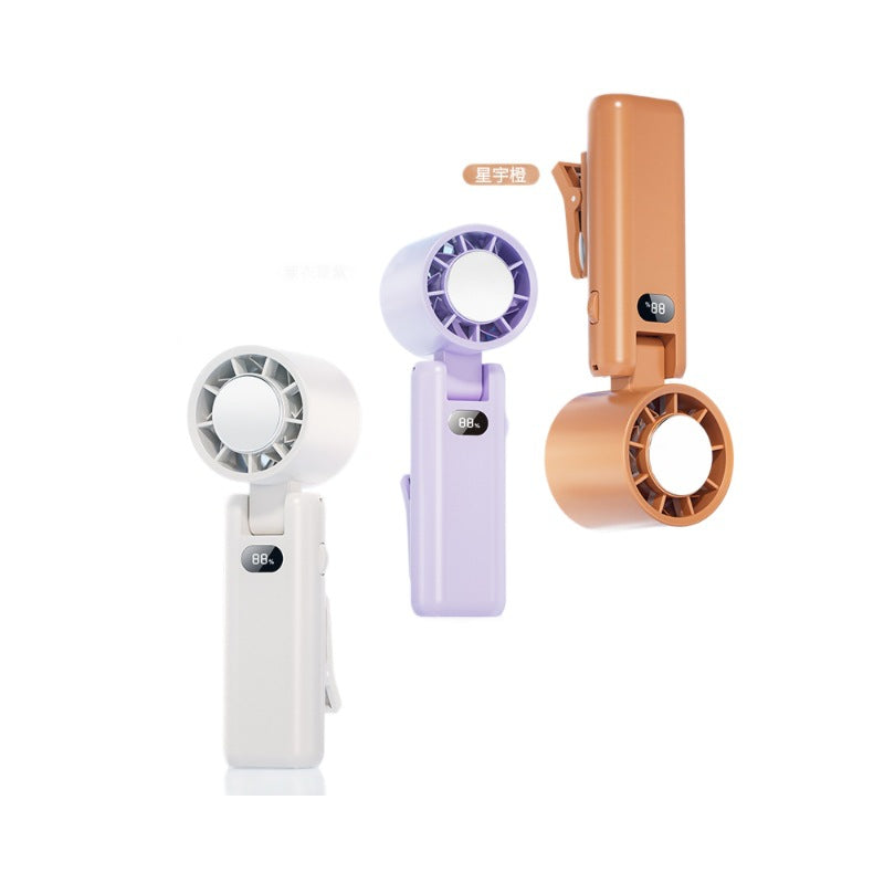 Unisex Rechargeable Portable Handheld Fan with LED Display Kalsten