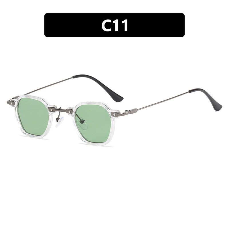 Ladies stylish sunglasses with unique hexagonal shape and sturdy frame Kalsten