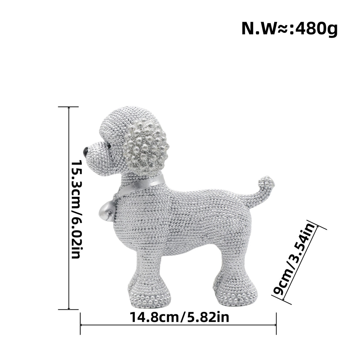 Decorative Dog Sculpture Acalora