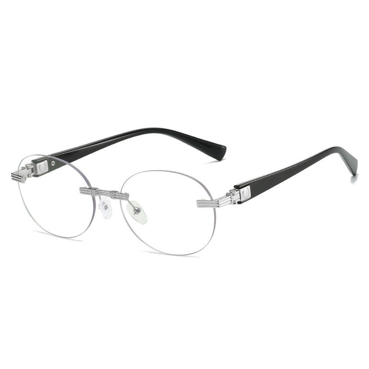 Women's fashionable sunglasses with transparent frame and flexible nose pad Kalsten