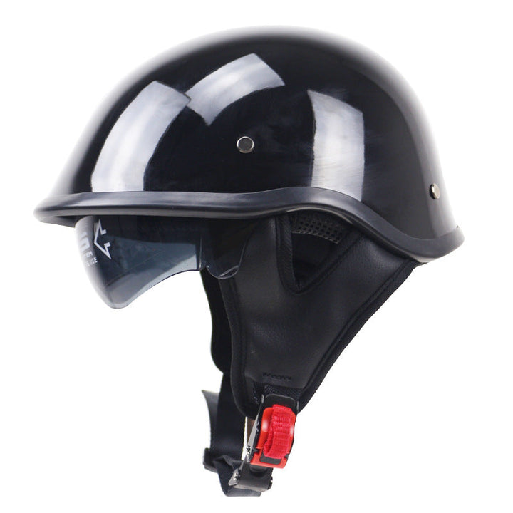 Classic Lightweight Motorcycle Helmet with Adjustable Visor Kalsten
