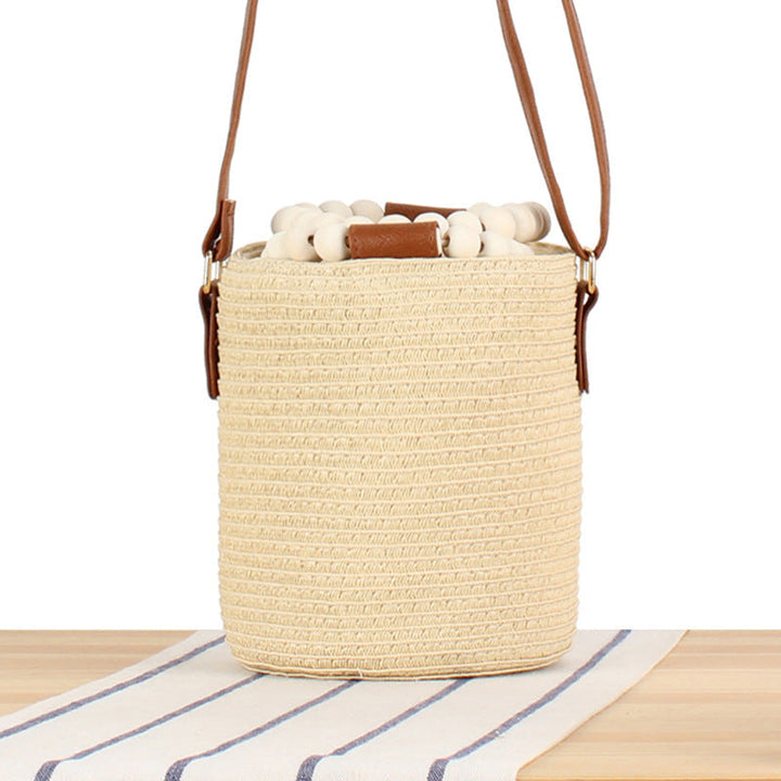 Handbag Made of Woven Natural Material Kalsten