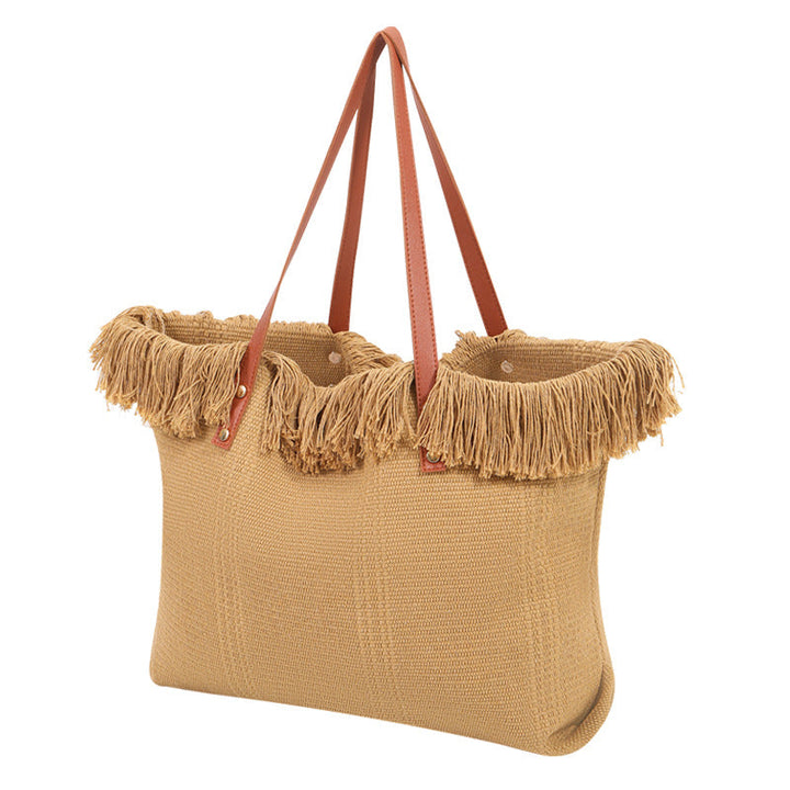 Beach bag with eye-catching fringe edge Kalsten