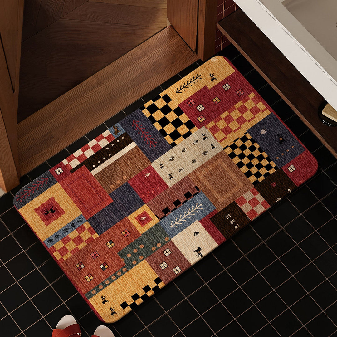 Decorative Star-patterned Bath Mat Kalsten