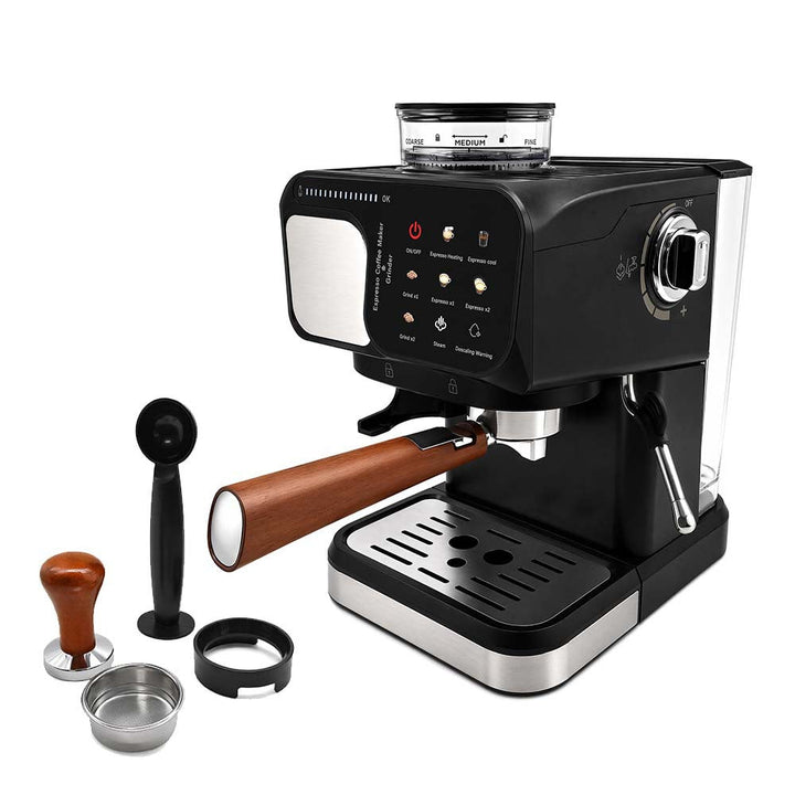 Espresso machine with integrated grinder and precise brew temperature control Kalsten
