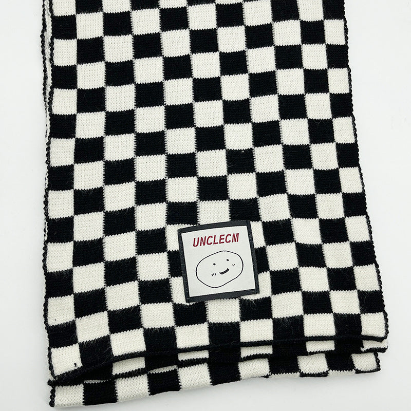 Women Stylish Check Scarf Kalsten