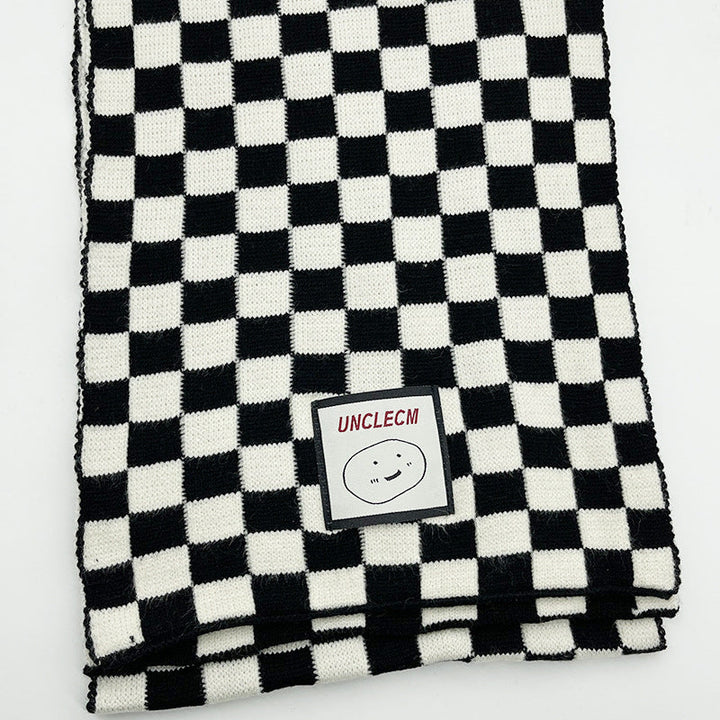 Women Stylish Check Scarf Kalsten