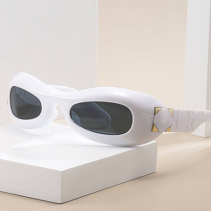 Women's futuristic designer sunglasses with innovative Kalsten frame