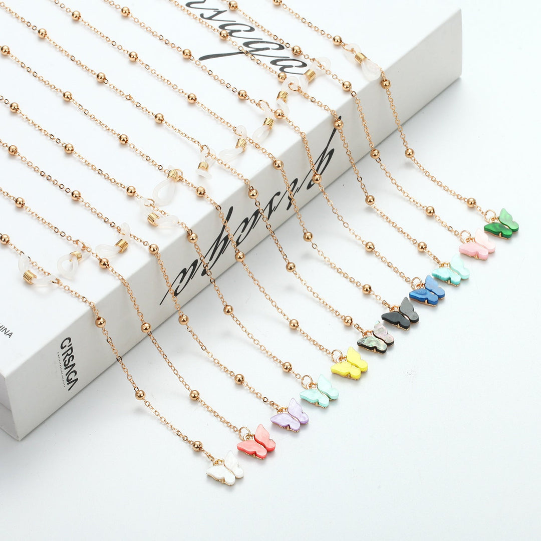 Glasses chain with butterfly pendants Kalsten
