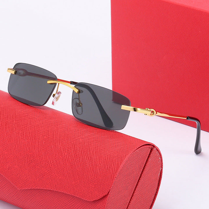 Women's elegant half-frame glasses with comfortable nose pads Kalsten