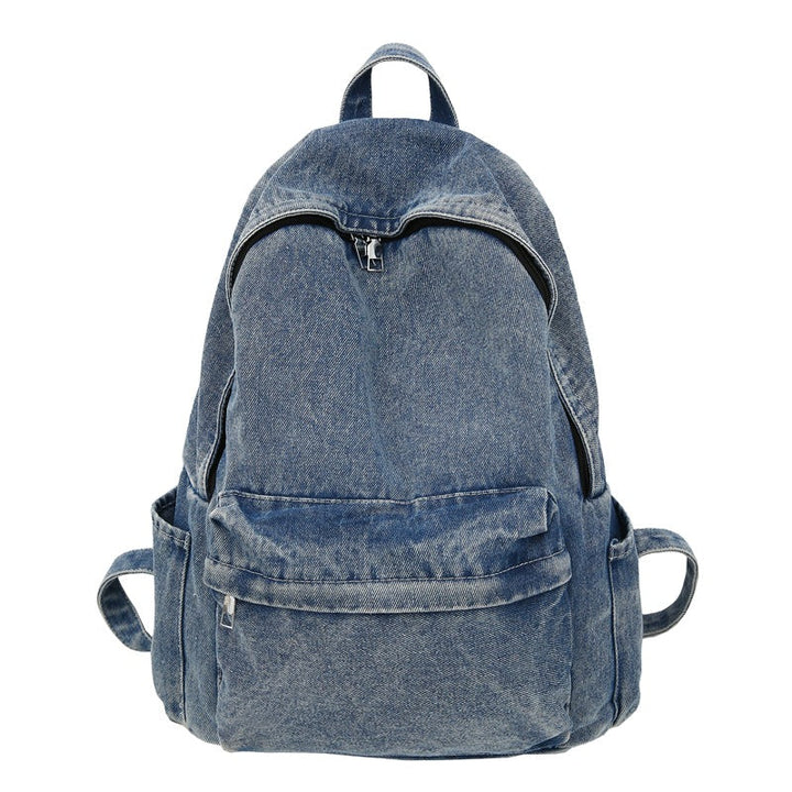 Classic Denim School Backpack